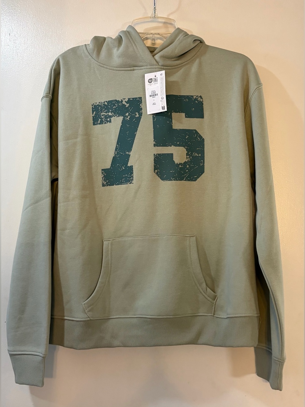 Primark Cares Green Graphic Hoodie Womens Size S NWT